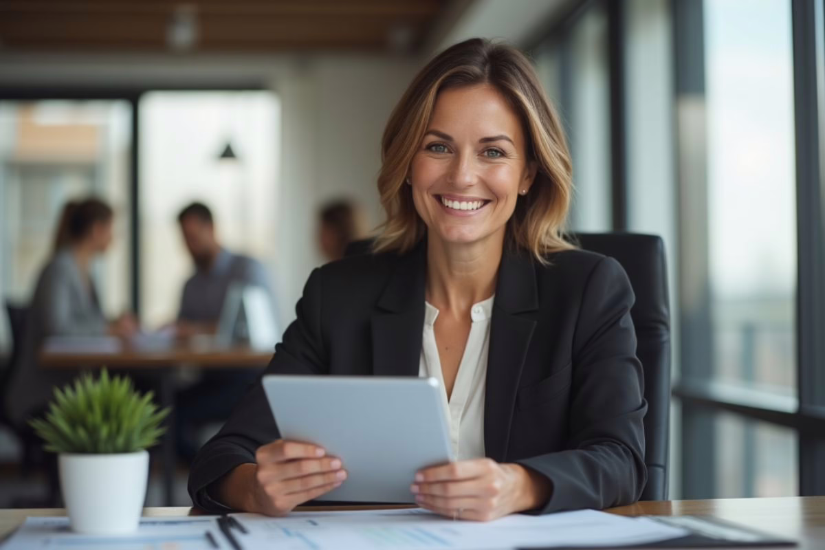 401(k) Plan Review Benefits for Small Business Owners Business owner reviewing 401(k) plan results after receiving a personalized fiduciary analysis