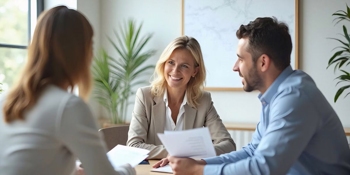 small-business-owner-reviewing-retirement-plan A small business owner reviewing 401(k) plan paperwork in their office, looking concerned