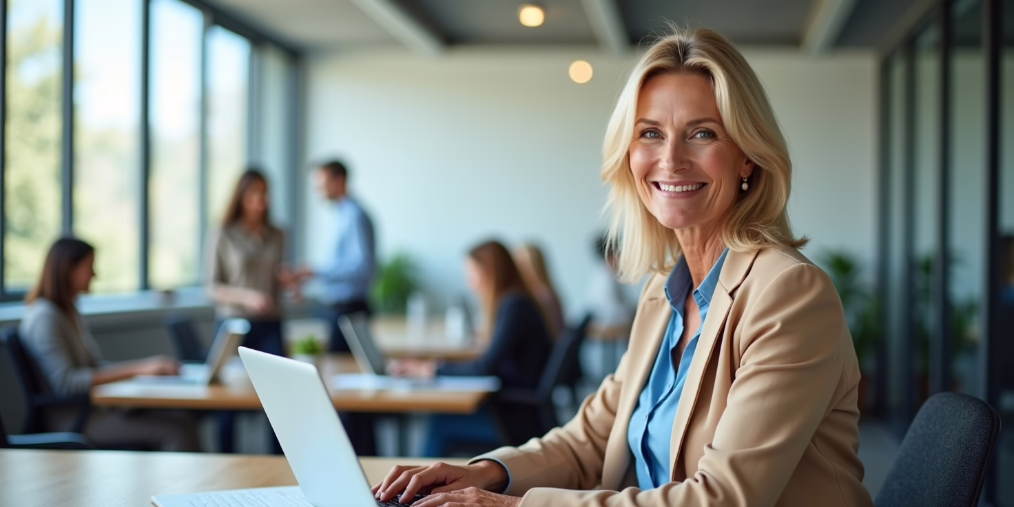 A small business owners reviewing 401(k) plan with retirement plan advisor